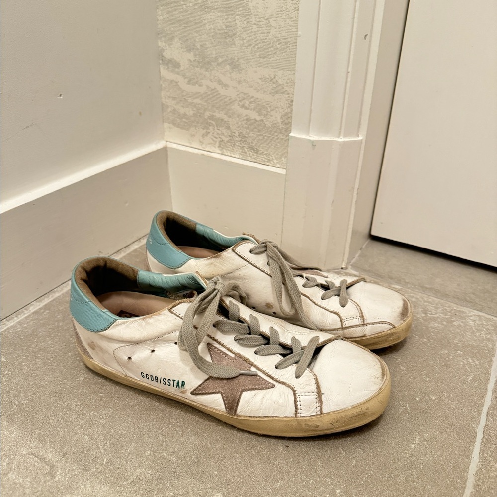 Blue Golden Goose Sneakers